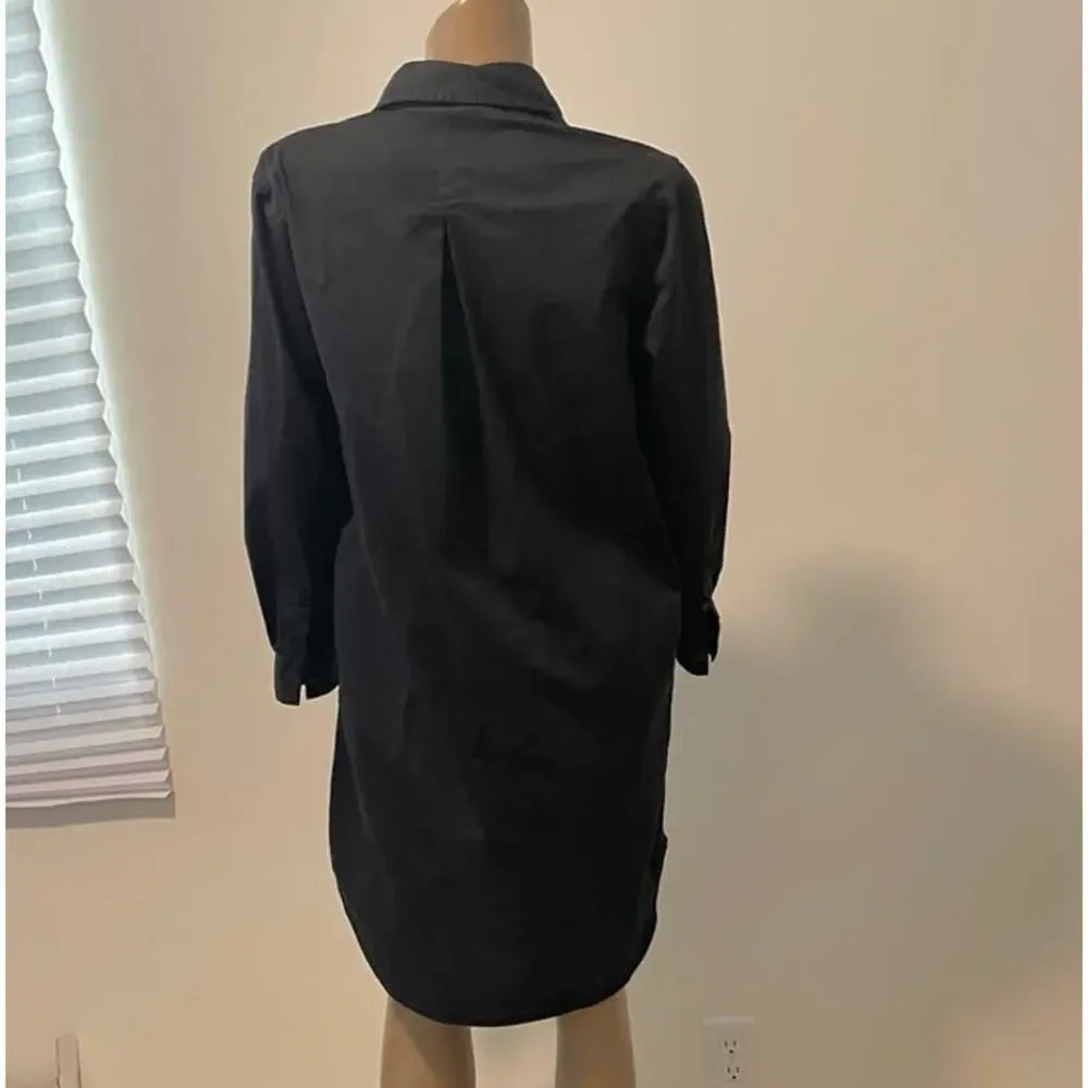 Everlane long sleeve button front shirt dress size 2 XS D3 5034